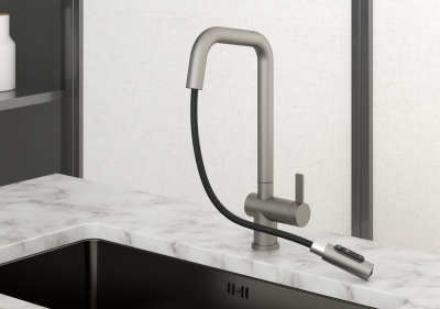 Детальное фото товара: GRANULA 7273 смеситель, сталь матовая