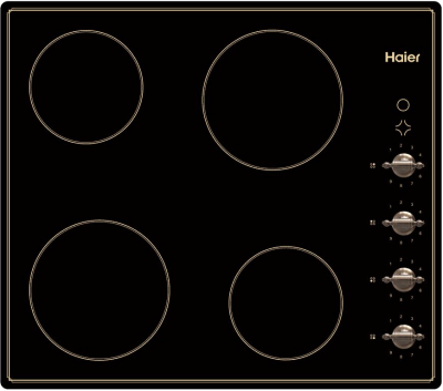 Детальное фото товара: Haier HHX-C64ATQBB стеклокерамическая поверхность