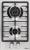 Konigin Flash 302 IXW Детальное фото товара: Konigin Flash 302 IXW газовая поверхность