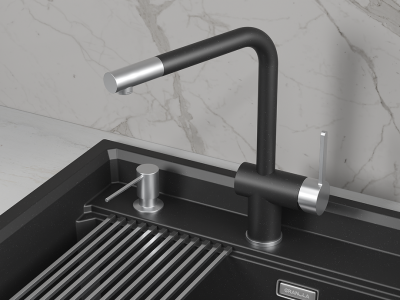 Детальное фото товара: GRANULA 5017 смеситель, гранит, шварц