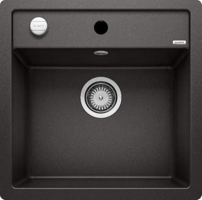 Blanco Dalago 5-F, мойка, гранит, черный с клапаном-автоматом Blanco Dalago 5-F, мойка, гранит, черный с клапаном-автоматом