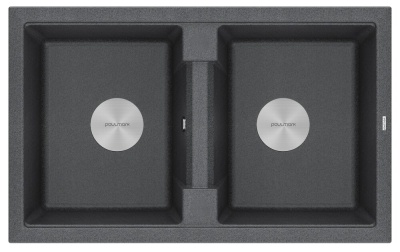 Детальное фото товара: Paulmark TANDEM 80/2, мойка, гранит, графит