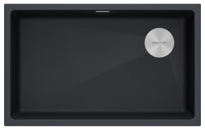 Paulmark LUMI 74UNI-SKEW, мойка, гранит, антрацит