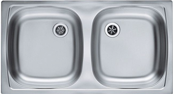 Фото товара: ALVEUS BASIC 160 NAT-60, мойка, нержавеющая сталь (в комплекте с сифоном 1071240)