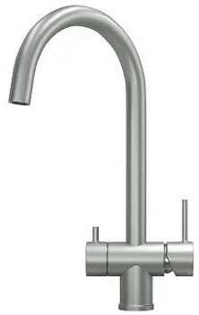 Фото товара: GRANULA 7104 смеситель, нержавеющая сталь, сталь матовая