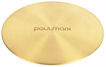 Фото товара: Paulmark PM116-LG, накладка на выпуск, светлое золото