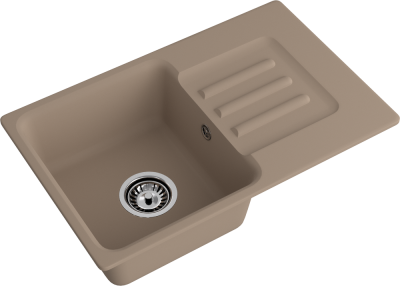 Детальное фото товара: ЭкоМ М-680, мойка, мрамор, песочный