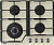 Фото товара: AKPO PGA 604 HGC-T IV газовая поверхность